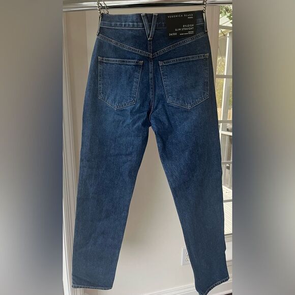 Veronica Beard Ryleigh Slim Straight Jeans Sz 24 NWT - Picture 3 of 9
